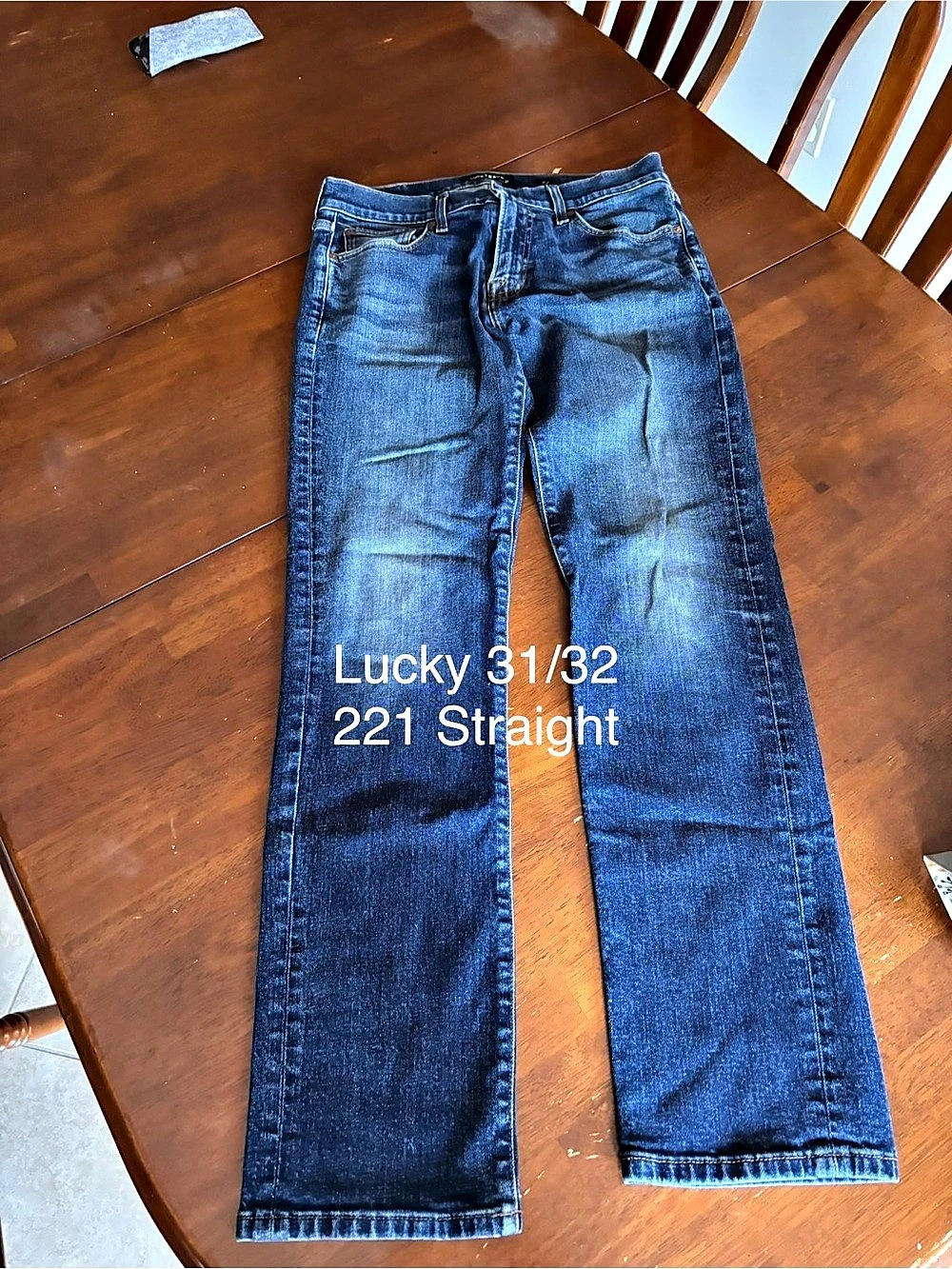 Lucky Brand 221 Original Straight Jeans Men's Blue Waist 31/32